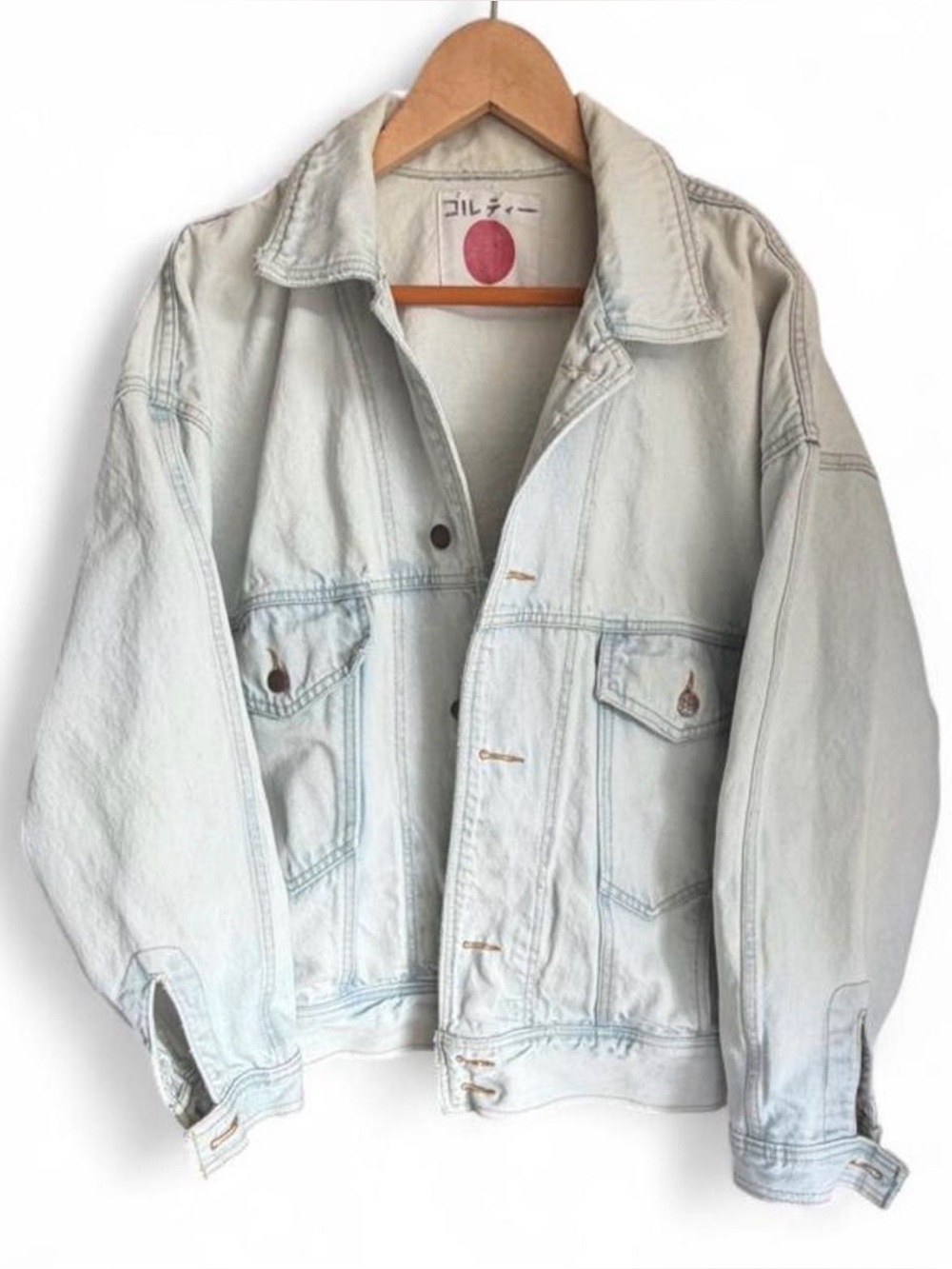 Vintage 90s Santana Light Wash Loose Fit Denim Jacket Estimated Size Women’s L